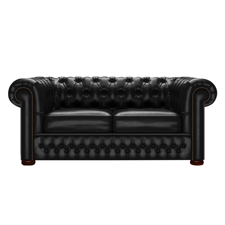 Classic 2 Sits Chesterfield Soffa Old English Black