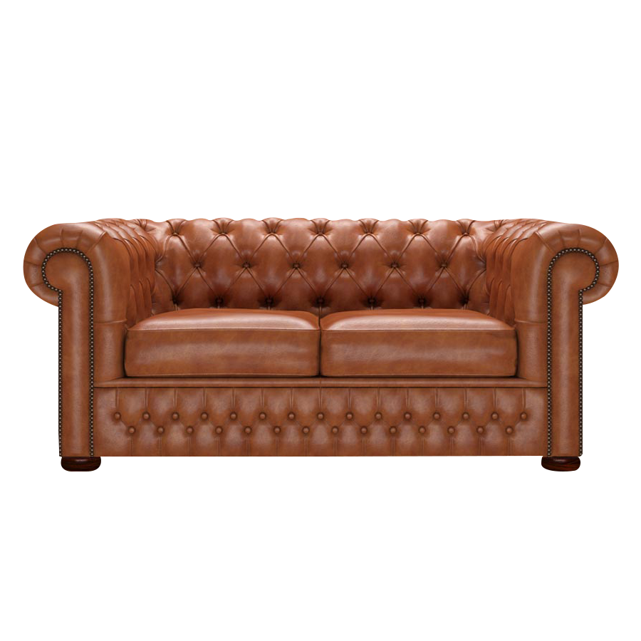 Classic 2 Sits Chesterfield Soffa Old English Bruciato