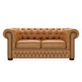 Classic 2 Sits Chesterfield Soffa Old English Buckskin