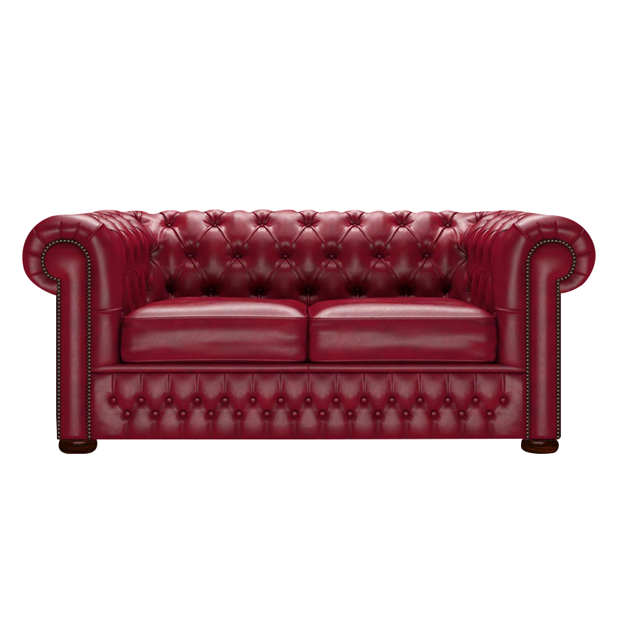 Classic 2 Sits Chesterfield Soffa Old English Gamay