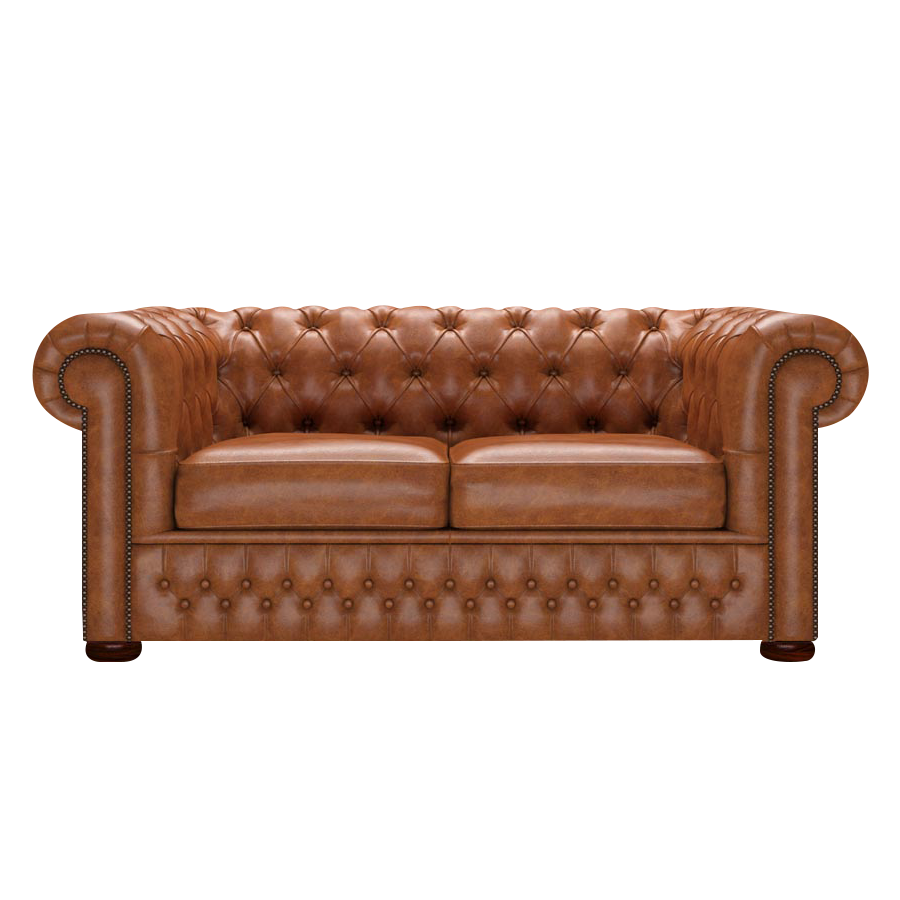 Classic 2 Sits Chesterfield Soffa Old English Saddle