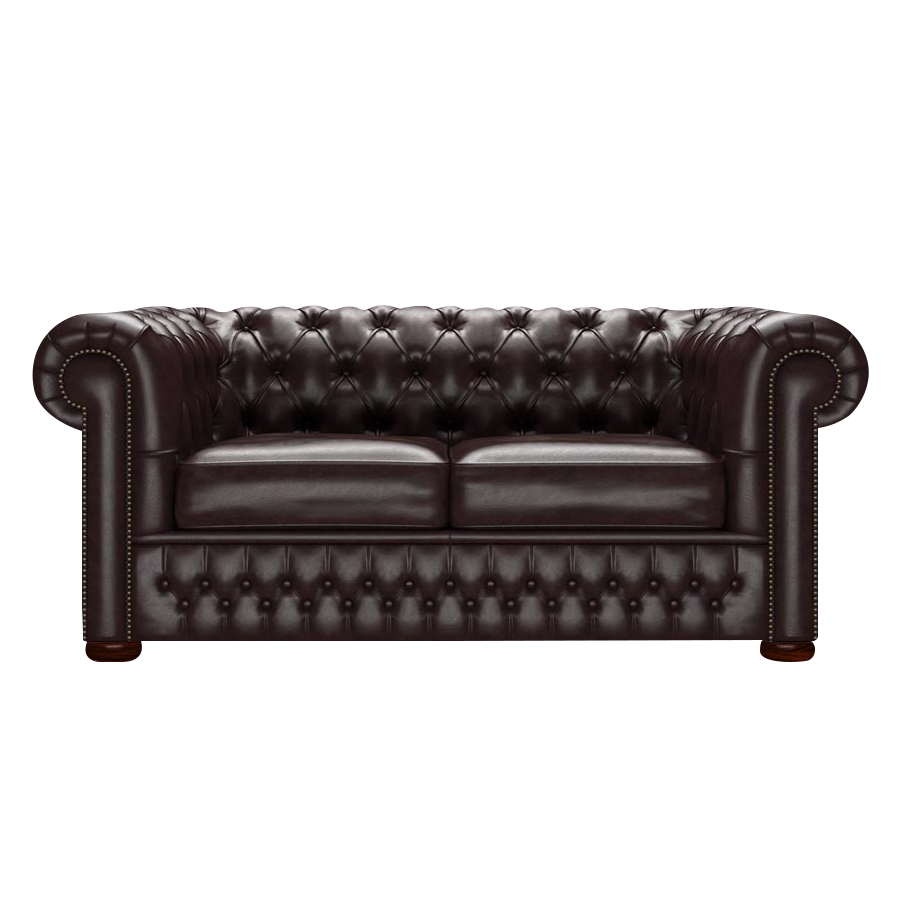 Classic 2 Sits Chesterfield Soffa Old English Smoke