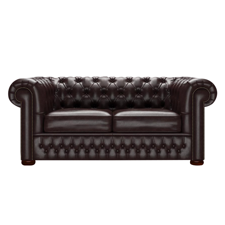Classic 2 Sits Chesterfield Soffa Old English Smoke