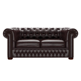 Classic 2 Sits Chesterfield Soffa Old English Smoke