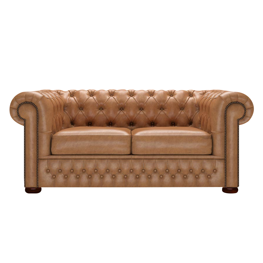 Classic 2 Sits Chesterfield Soffa Old English Tan