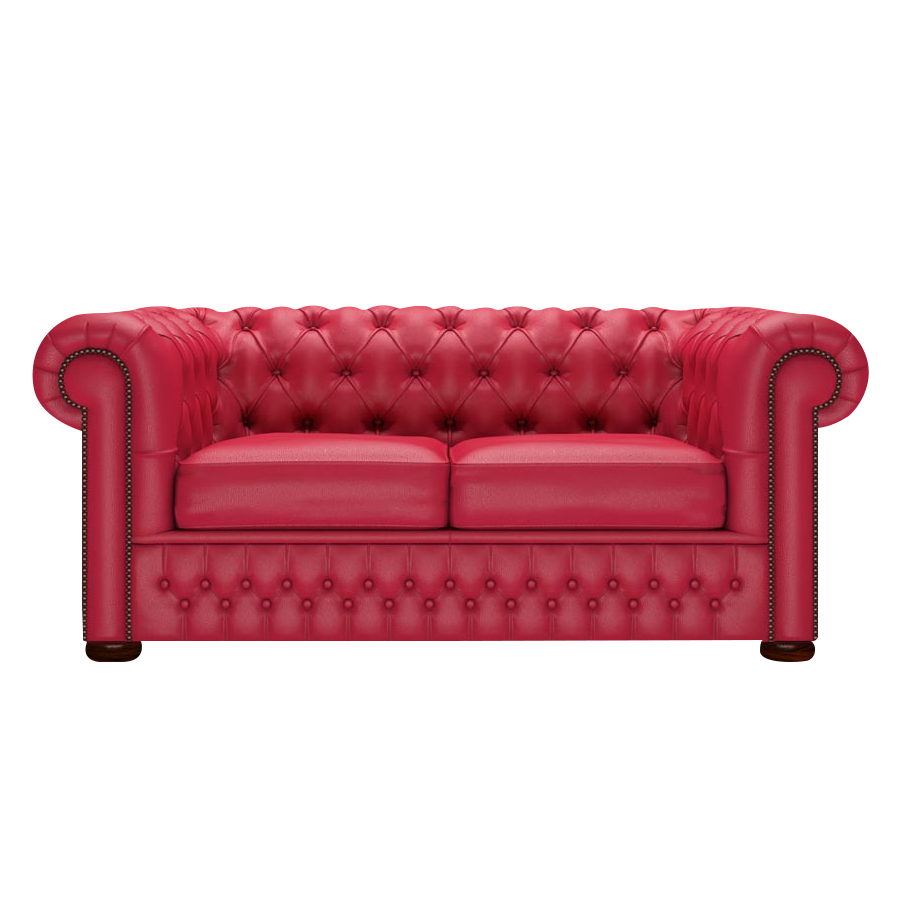 Classic 2 Sits Chesterfield Soffa Shelly Flame Red