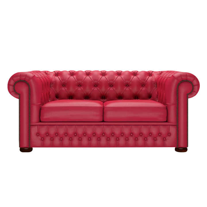 Classic 2 Sits Chesterfield Soffa Shelly Flame Red