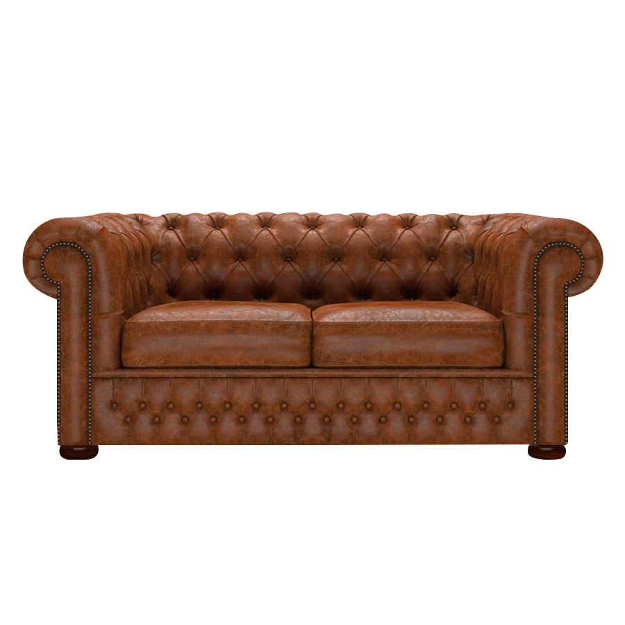 Classic 2 Sits Chesterfield Soffa Tudor Chestnut