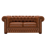 Classic 2 Sits Chesterfield Soffa Tudor Chestnut