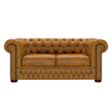 Classic 2 Sits Chesterfield Soffa Tudor Mustard