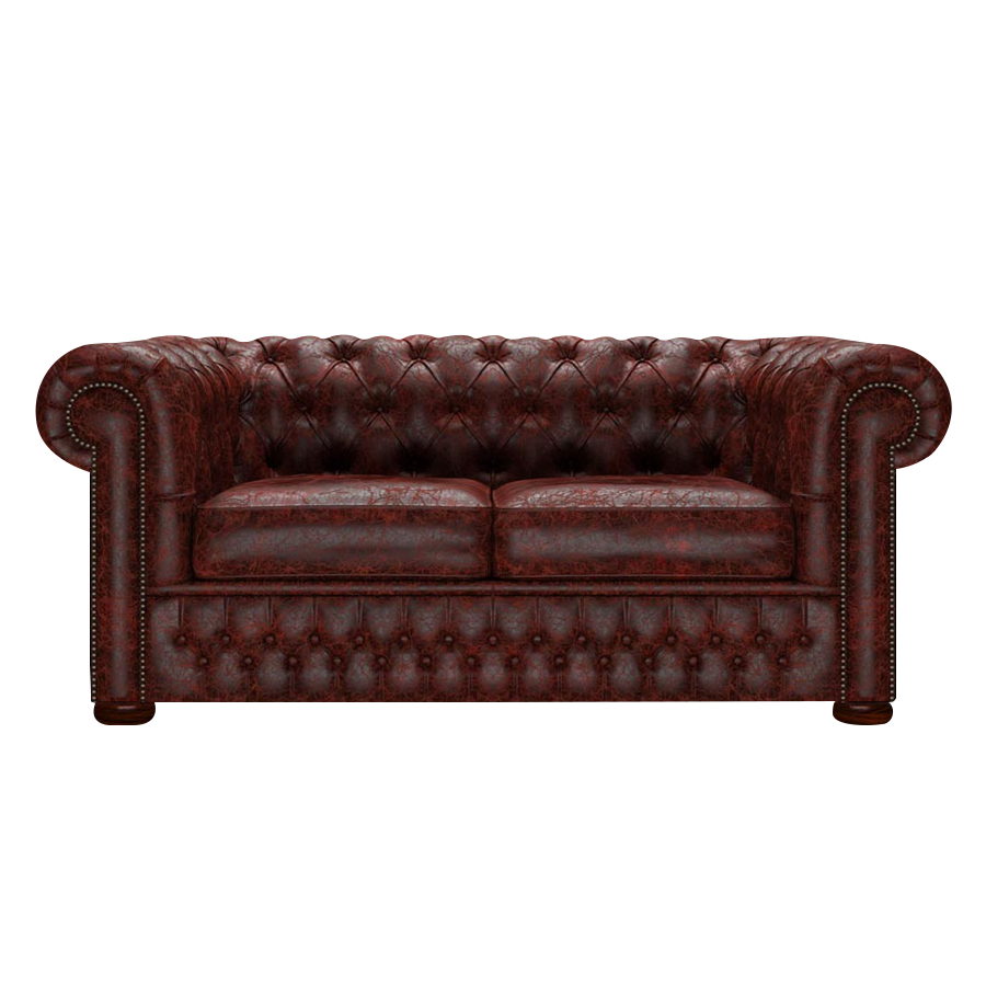 Classic 2 Sits Chesterfield Soffa Tudor Oxblood