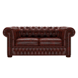 Classic 2 Sits Chesterfield Soffa Tudor Oxblood