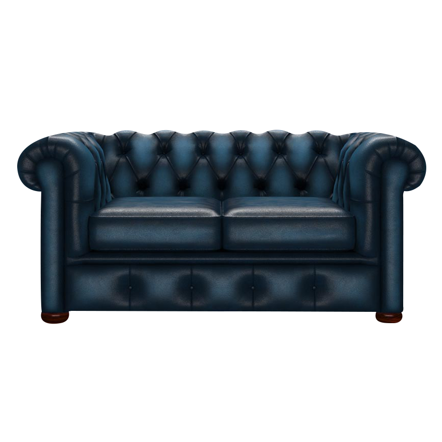 Conway 2 Sits Chesterfield Soffa Antique Blue