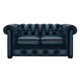 Conway 2 Sits Chesterfield Soffa Antique Blue