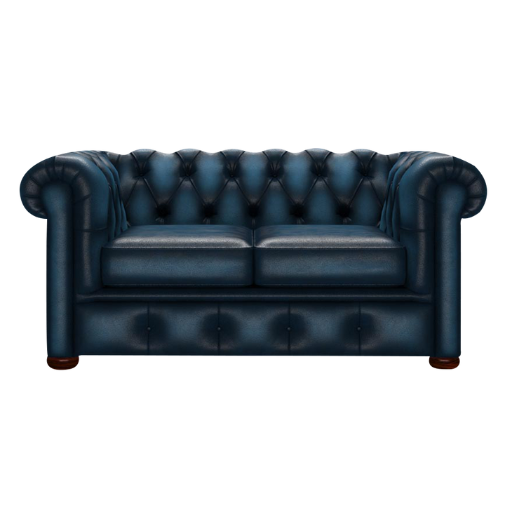 Conway 2 Sits Chesterfield Soffa Antique Blue