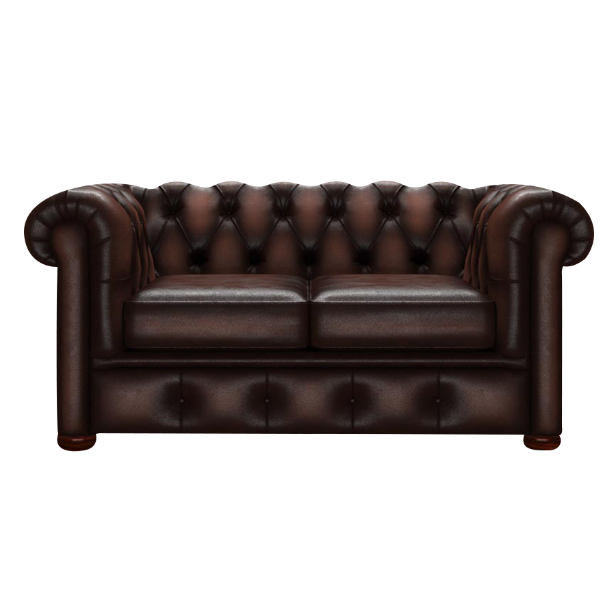 Conway 2 Sits Chesterfield Soffa Antique Brown
