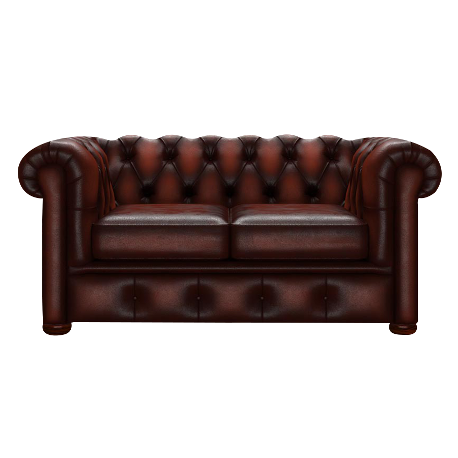 Conway 2 Sits Chesterfield Soffa Antique Chestnut