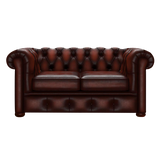 Conway 2 Sits Chesterfield Soffa Antique Chestnut