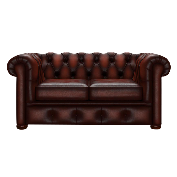 Conway 2 Sits Chesterfield Soffa Antique Chestnut