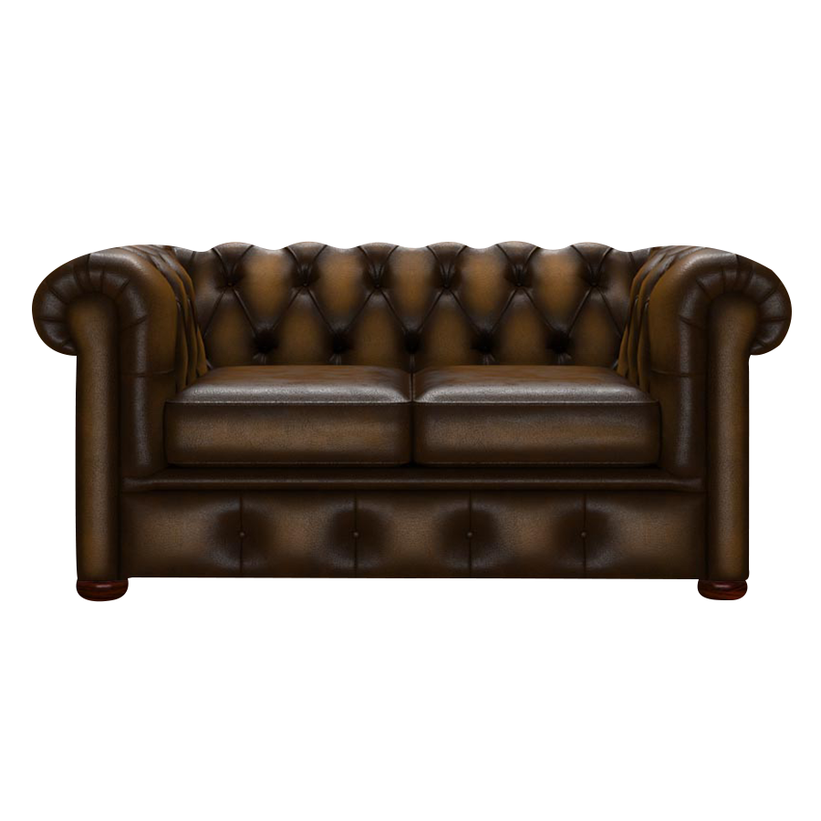 Conway 2 Sits Chesterfield Soffa Antique Gold