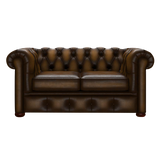 Conway 2 Sits Chesterfield Soffa Antique Gold
