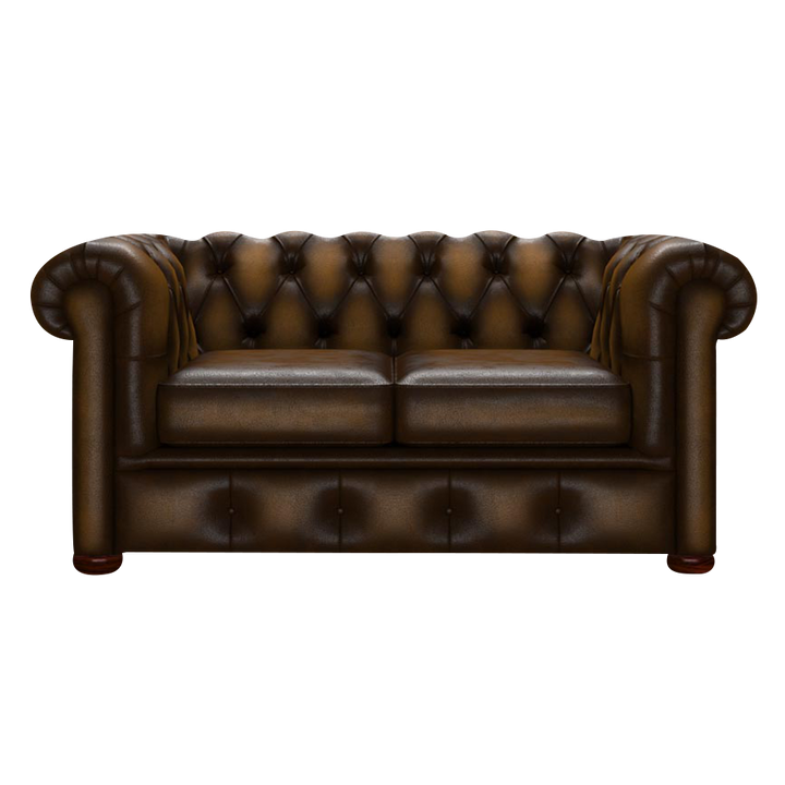 Conway 2 Sits Chesterfield Soffa Antique Gold