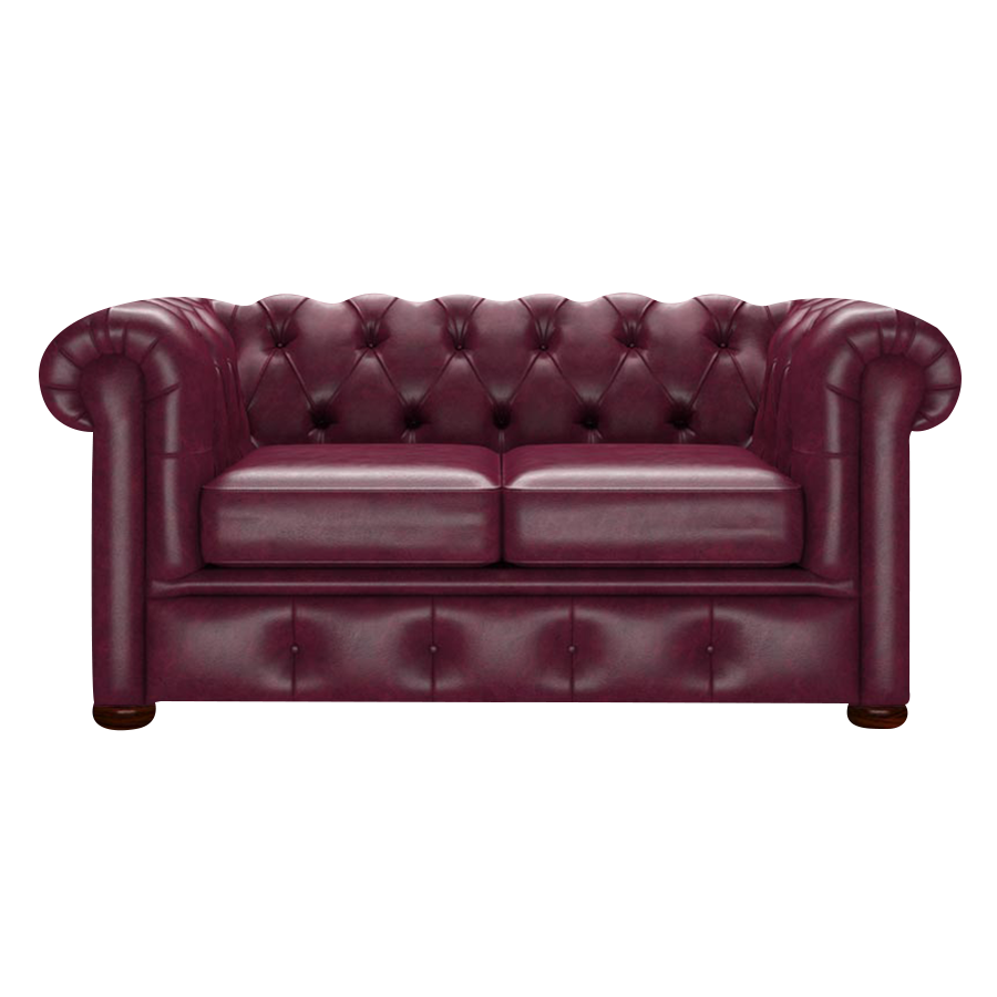 Conway 2 Sits Chesterfield Soffa Old English Burgundy