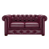 Conway 2 Sits Chesterfield Soffa Old English Burgundy
