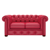 Conway 2 Sits Chesterfield Soffa Shelly Flame Red