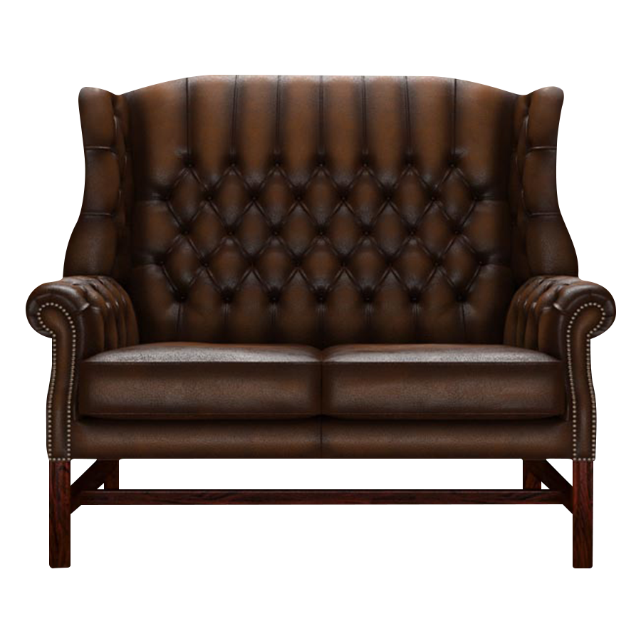 Darwin 2 Sits Chesterfield Soffa Antique Autumn Tan