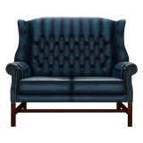 Darwin 2 Sits Chesterfield Soffa Antique Blue