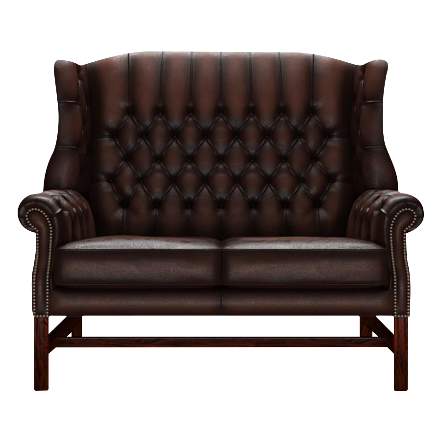 Darwin 2 Sits Chesterfield Soffa Antique Brown