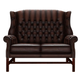 Darwin 2 Sits Chesterfield Soffa Antique Brown