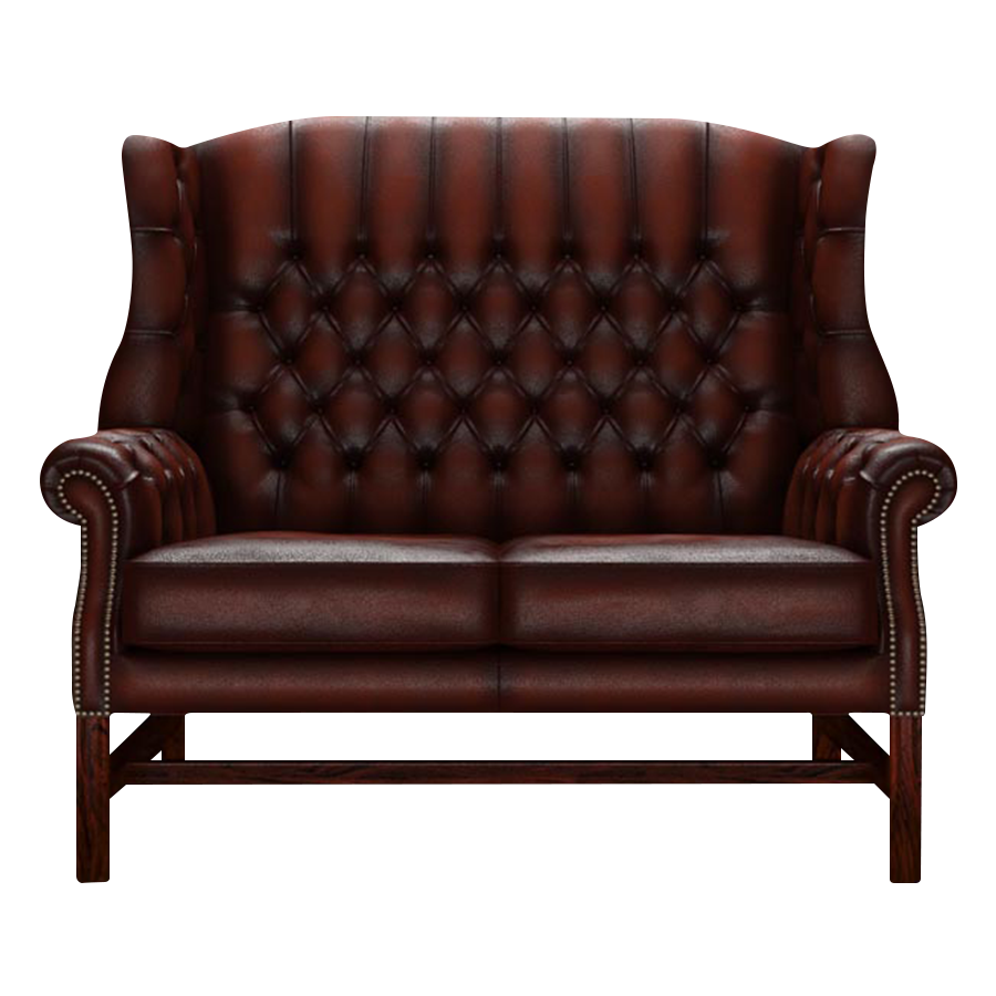 Darwin 2 Sits Chesterfield Soffa Antique Chestnut