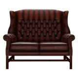 Darwin 2 Sits Chesterfield Soffa Antique Chestnut