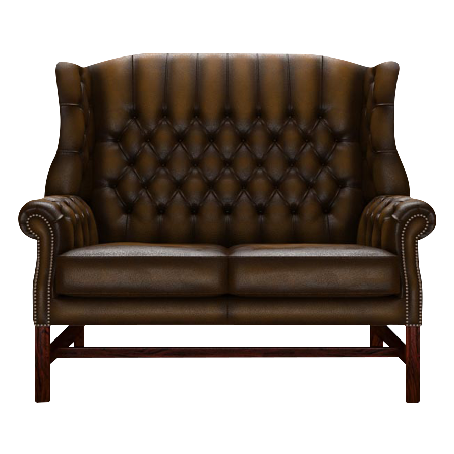 Darwin 2 Sits Chesterfield Soffa Antique Gold