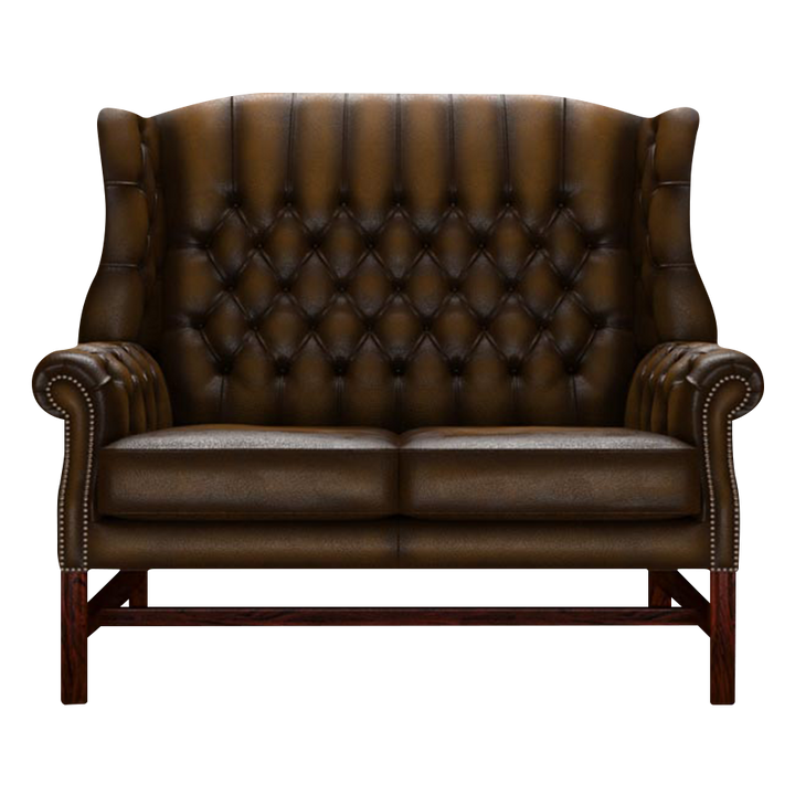 Darwin 2 Sits Chesterfield Soffa Antique Gold