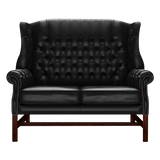 Darwin 2 Sits Chesterfield Soffa Old English Black