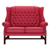Darwin 2 Sits Chesterfield Soffa Shelly Flame Red
