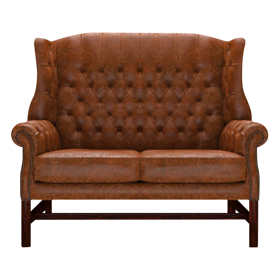 Darwin 2 Sits Chesterfield Soffa Tudor Chestnut