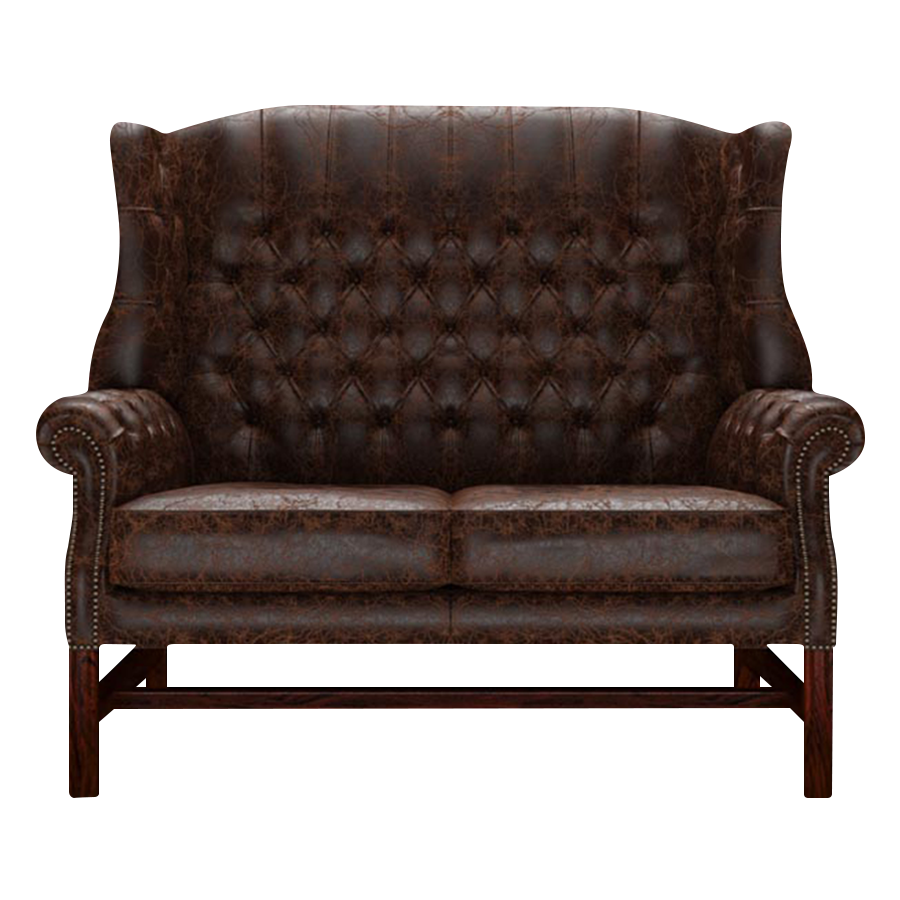 Darwin 2 Sits Chesterfield Soffa Tudor Mahogany