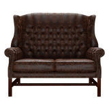 Darwin 2 Sits Chesterfield Soffa Tudor Mahogany