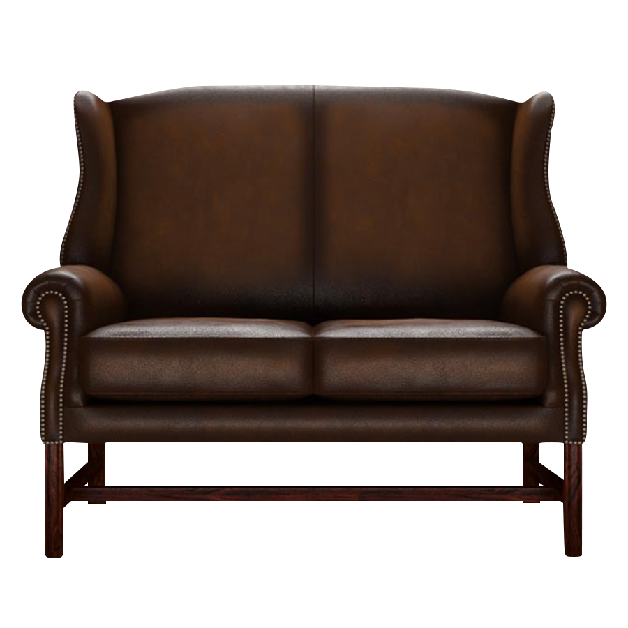 Drummond 2 Sits Chesterfield Soffa Antique Autumn Tan
