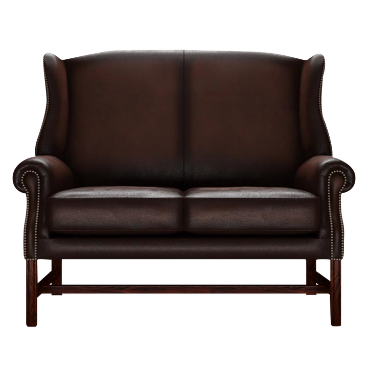 Drummond 2 Sits Chesterfield Soffa Antique Brown