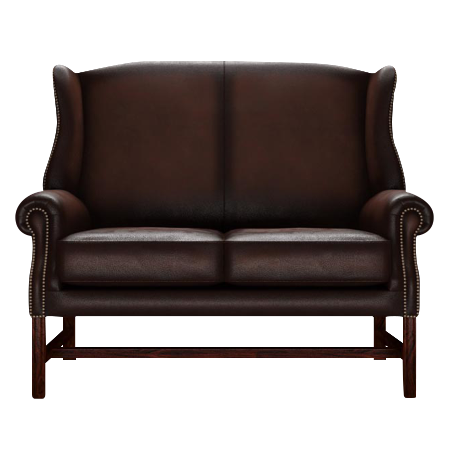 Drummond 2 Sits Chesterfield Soffa Antique Brown