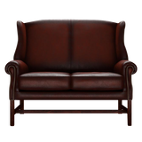 Drummond 2 Sits Chesterfield Soffa Antique Chestnut