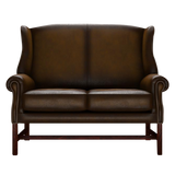 Drummond 2 Sits Chesterfield Soffa Antique Gold