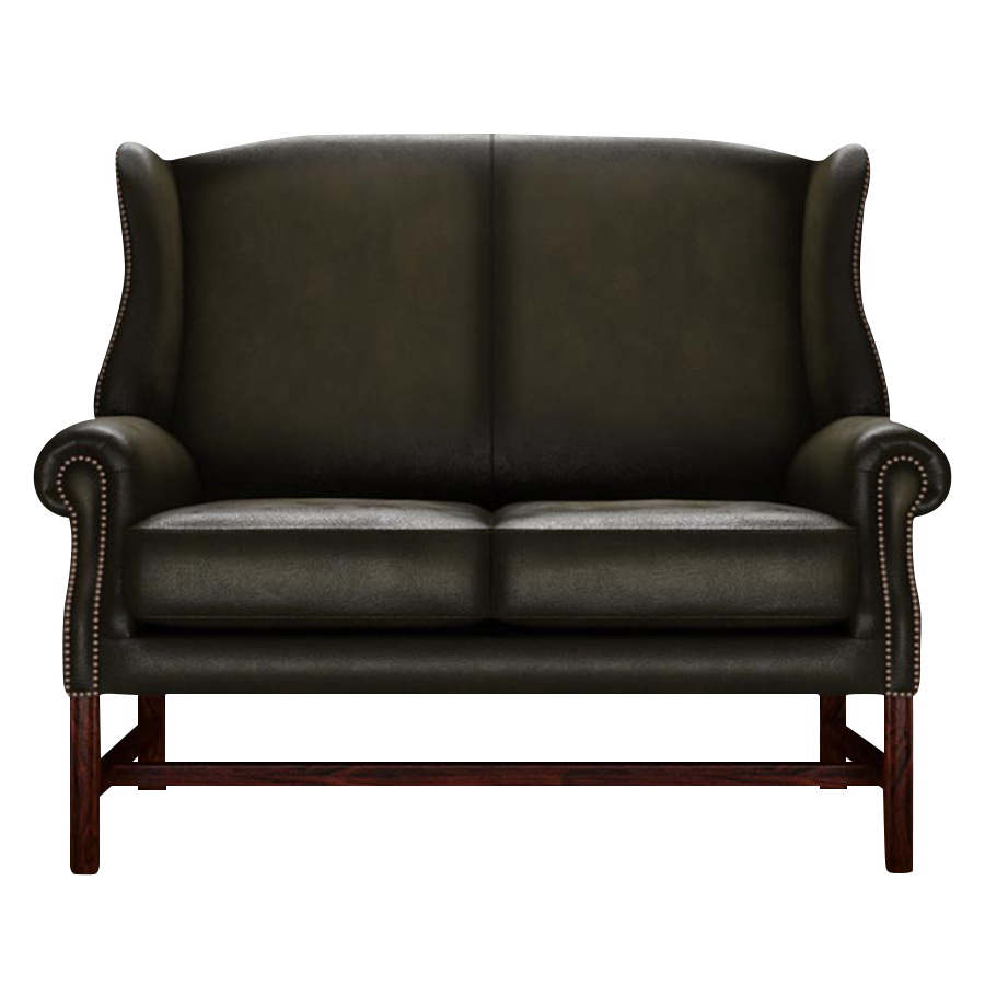 Drummond 2 Sits Chesterfield Soffa Antique Olive