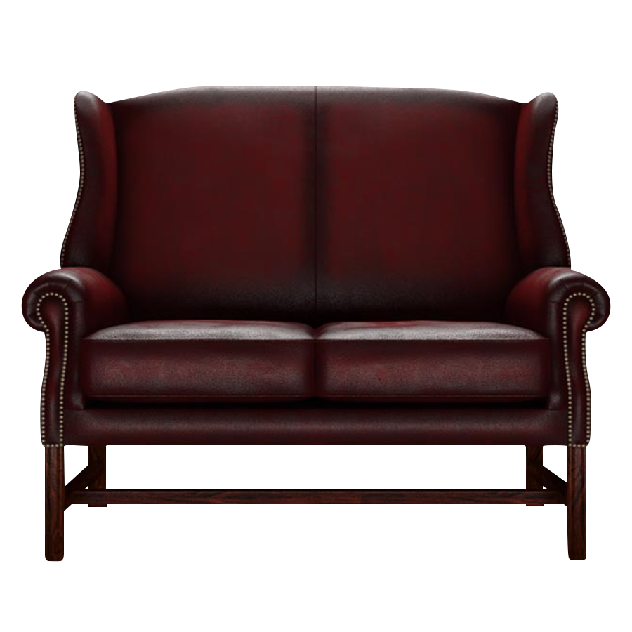 Drummond 2 Sits Chesterfield Soffa Antique Red