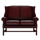 Drummond 2 Sits Chesterfield Soffa Antique Red